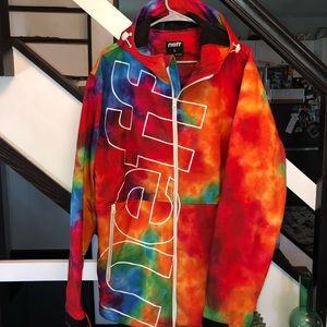 Neff daily tie dye 10k soft shell snowboard jacket
